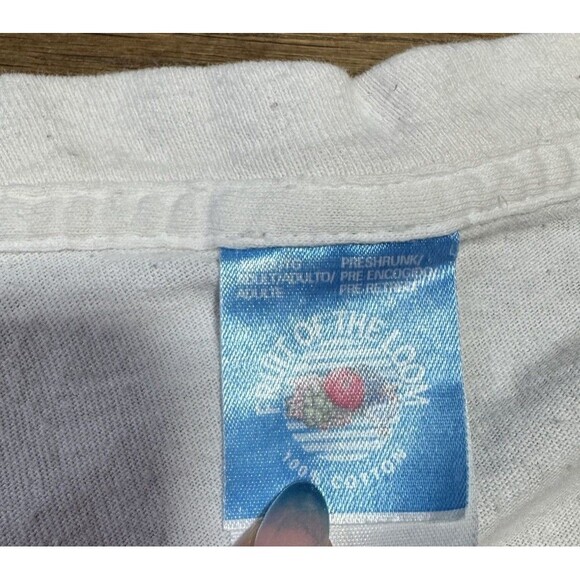 Vtg 80s/90s Funny Lottery T-Shirt – Single Stitch – Fruit of the Loom XL - Picture 6 of 7